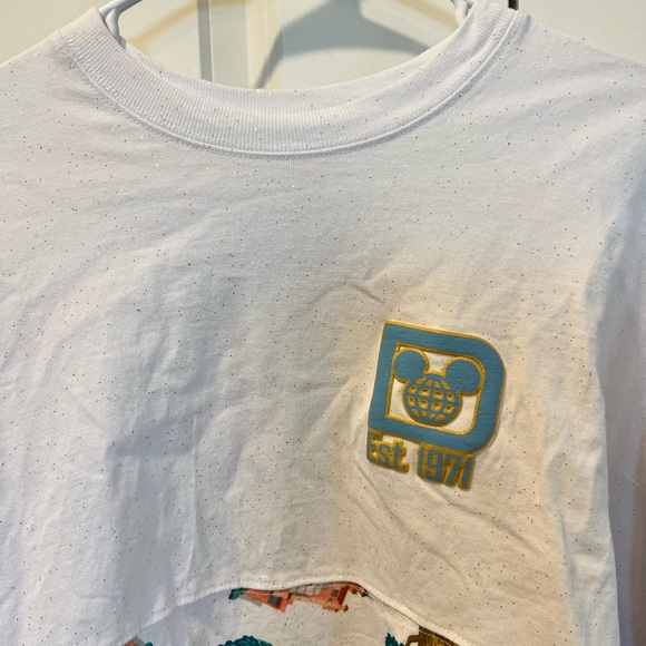 Disney Parks 4 Parks Icons Adults Oversized Spirt thick long sleeve tee - Picture 3 of 14